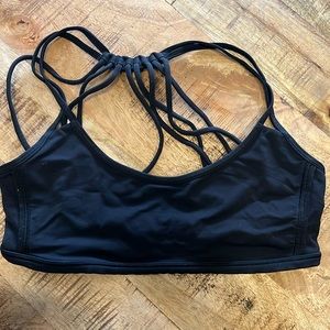 Lululemon Black Strappy Sports Bra Size 6